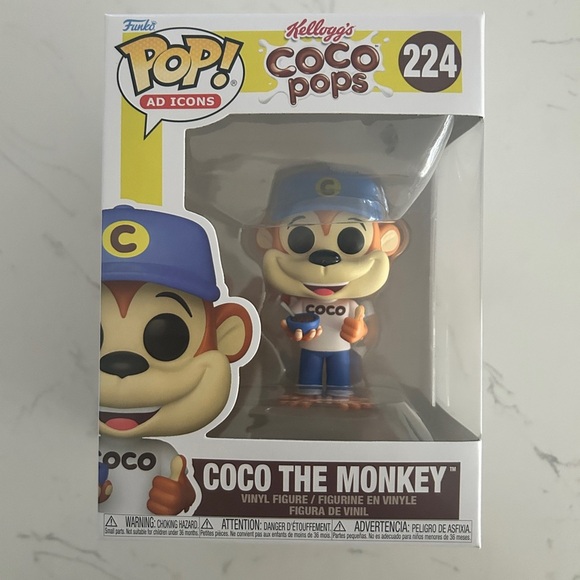 Funko Pop! Ad Icons #224 – Coco the Monkey (Kellogg’s Coco Pops) – New in Box - Picture 2 of 11